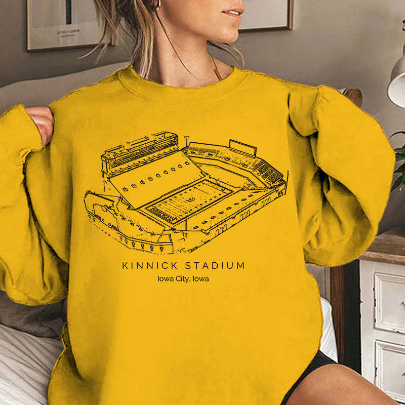 Iowa Hawkeyes Stadium Unisex Crewneck Sweatshirt