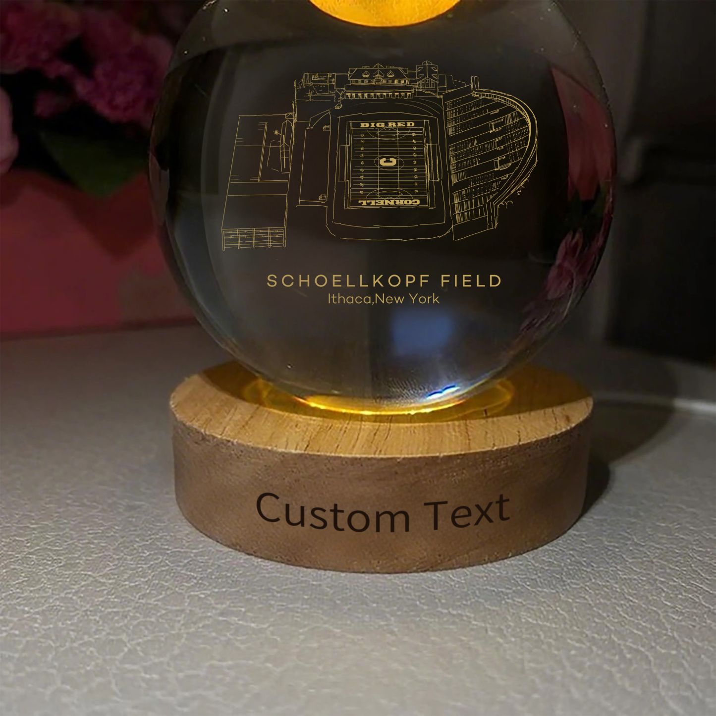 Schoellkopf Field 3D Spherical Crystal Ball Lamp