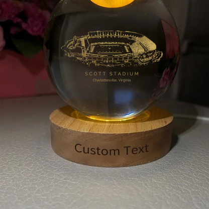 Scott Stadium 3D Spherical Crystal Ball Lamp