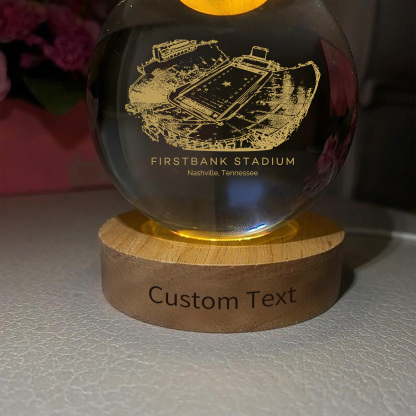 FirstBank Stadium 3D Spherical Crystal Ball Lamp