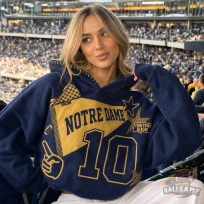 [Copy]Custom Gingham Pennant Patch Hoodie, Personalized Baseball Team Name & Back Number Game Day Pullover