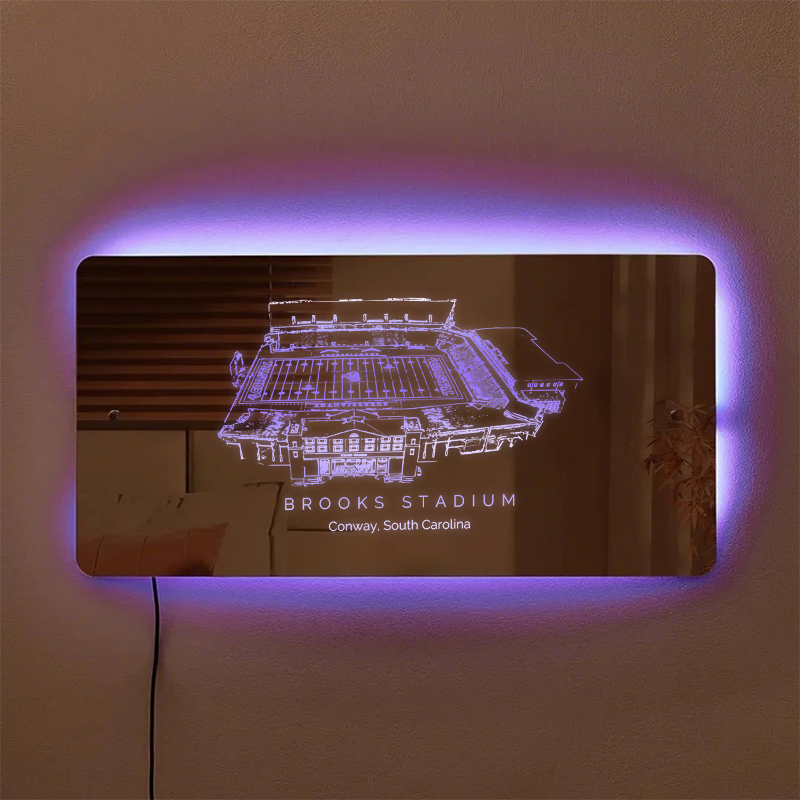 Brooks Stadium Mirror Light-Gifts For Sports Lovers、Coastal Carolina Chanticleers