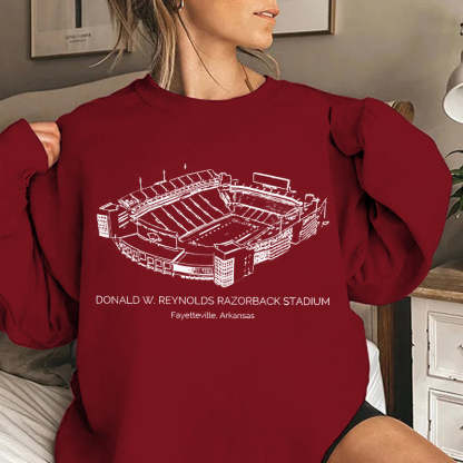 Arkansas Razorbacks Stadium Unisex Crewneck Sweatshirt