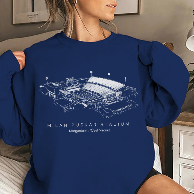 WVU Stadium Unisex Crewneck Sweatshirt