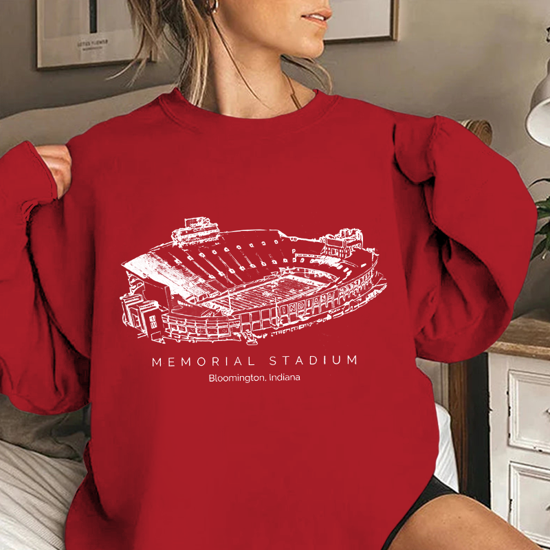 Indiana University Stadium Unisex Crewneck Sweatshirt