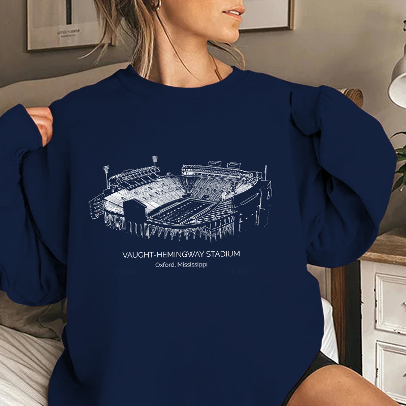 Ole Miss Stadium Unisex Crewneck Sweatshirt