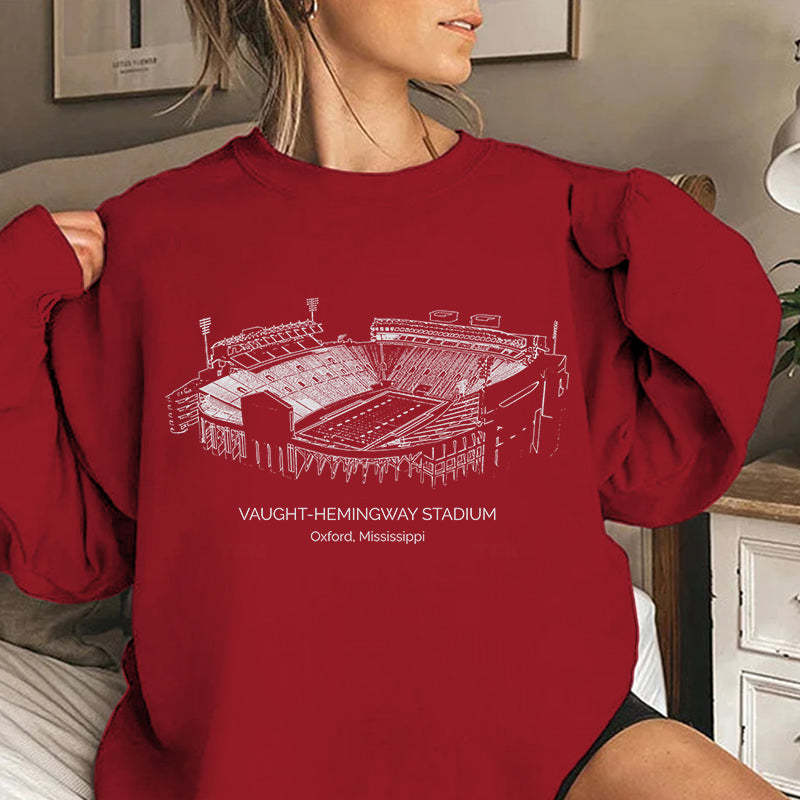 Ole Miss Stadium Unisex Crewneck Sweatshirt