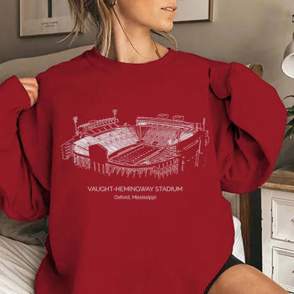 Ole Miss Stadium Unisex Crewneck Sweatshirt