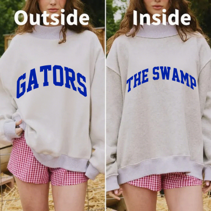 The Swamp/GATORS Game Day Mock Neck Reversible Sweatshirt