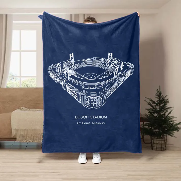 Busch Stadium Baseball Stadium Blanket