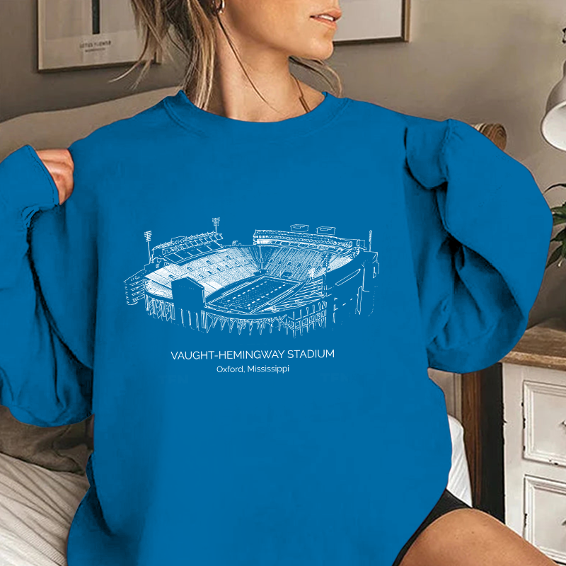 Ole Miss Stadium Unisex Crewneck Sweatshirt