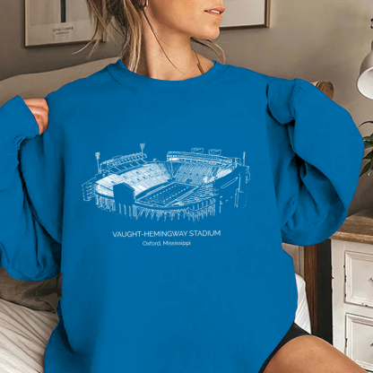 Ole Miss Stadium Unisex Crewneck Sweatshirt