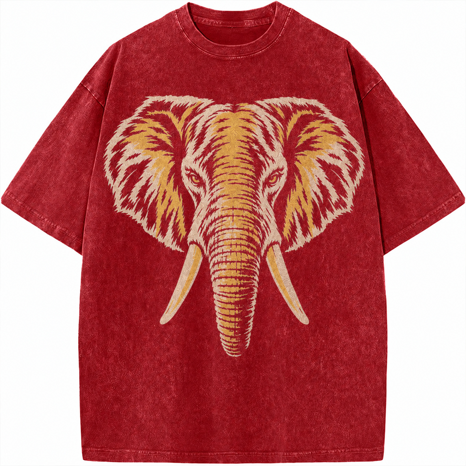 Custom Mascot Print Vintage Washed T-Shirt, Game Day School Spirit Shirt