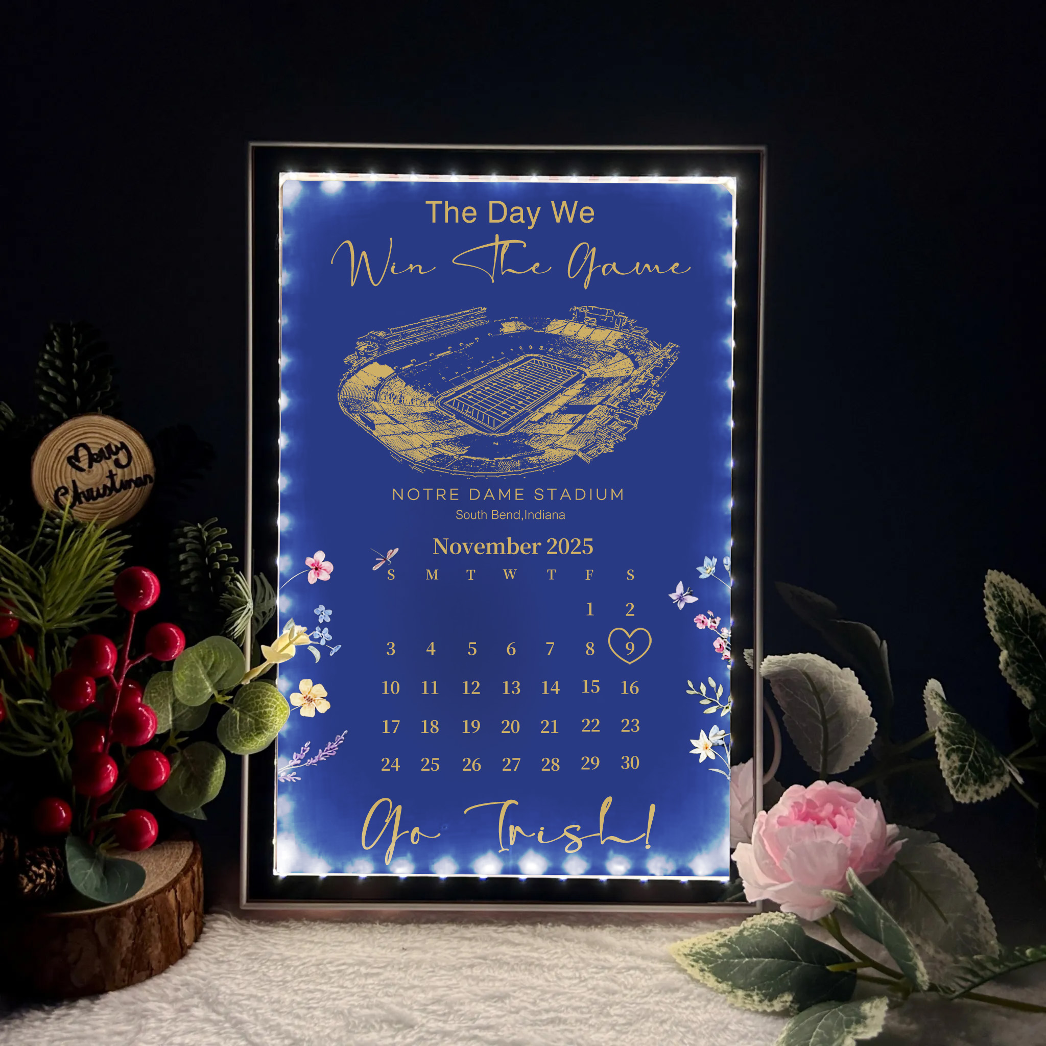 Notre Dame Stadium - The Day We Win The Game Mirror Lightbox