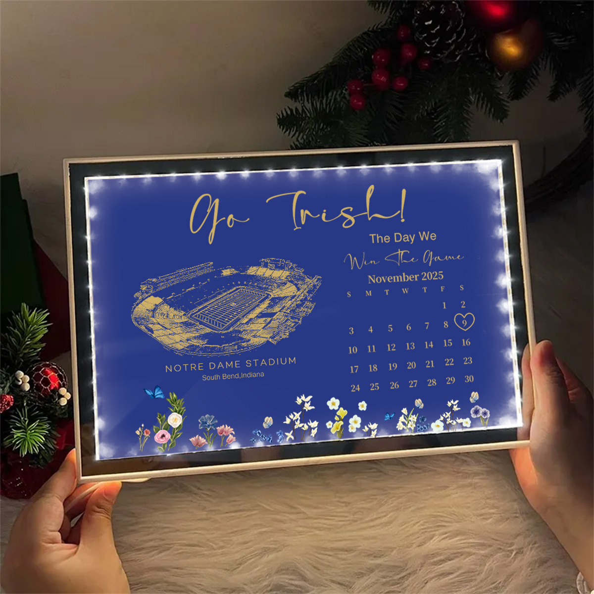 Notre Dame Stadium - The Day We Win The Game Mirror Lightbox