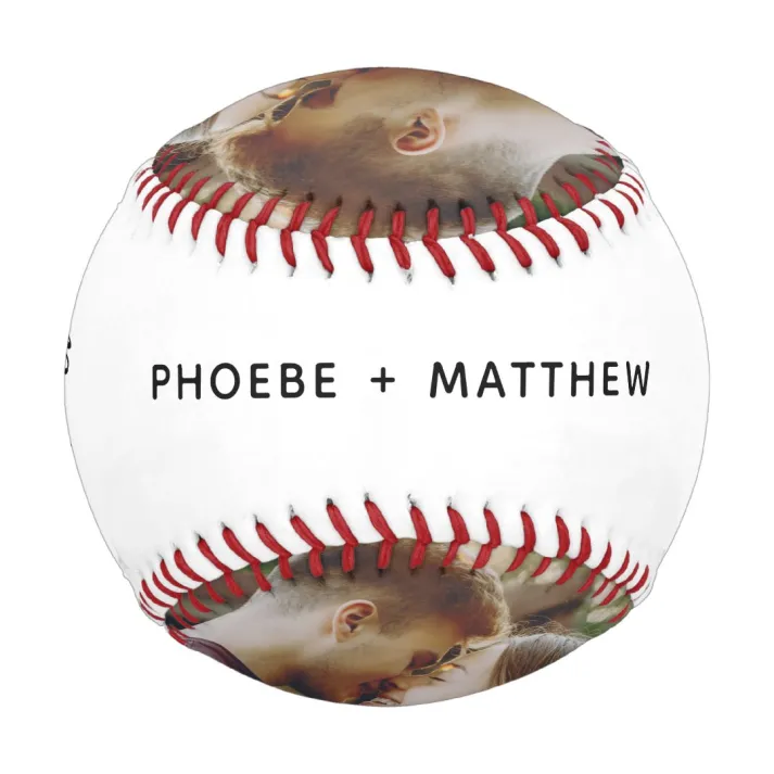 Photo Script Better Together Couples Custom Baseball