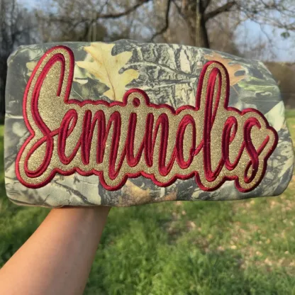 Custom Camo Glitter Team Embroidered Sweatshirt & Tee ＆ Hoodie