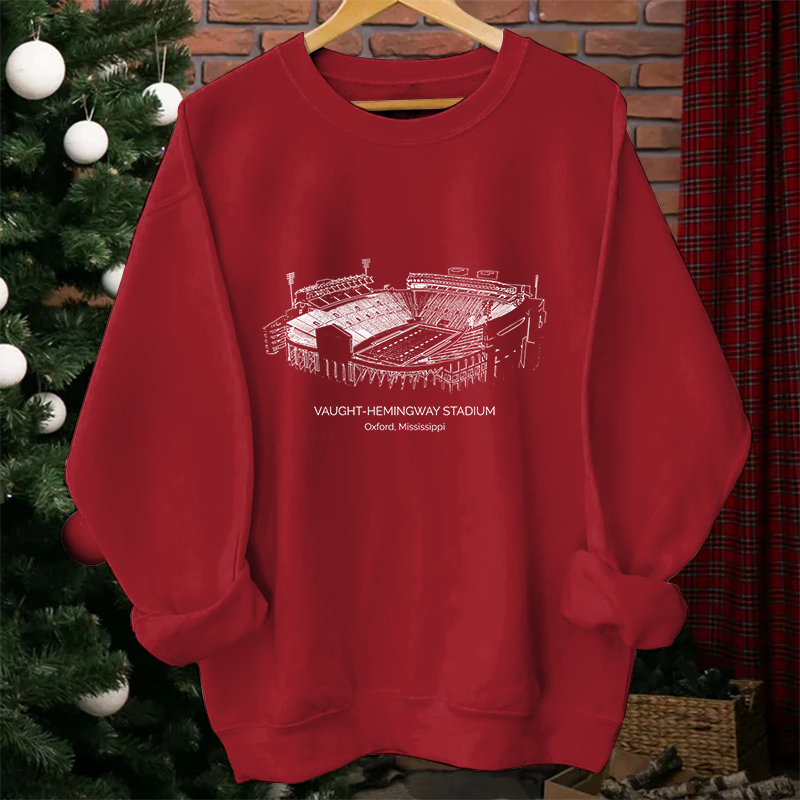 Ole Miss Stadium Unisex Crewneck Sweatshirt
