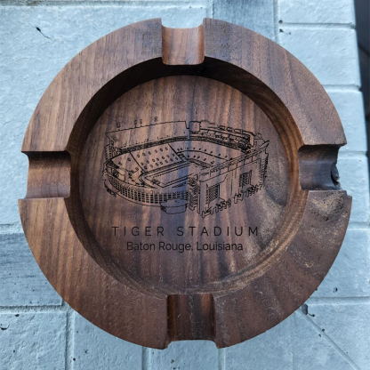 Tiger Stadium Walnut Cigar Ash Tray