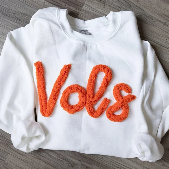 Oversized Team Chenille Embroidered Sweatshirt