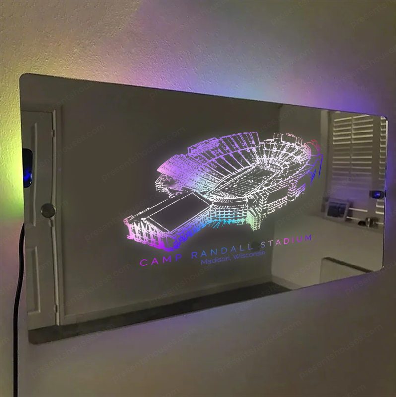 Camp Randall Stadium Mirror Light-Gifts For Sports Lovers