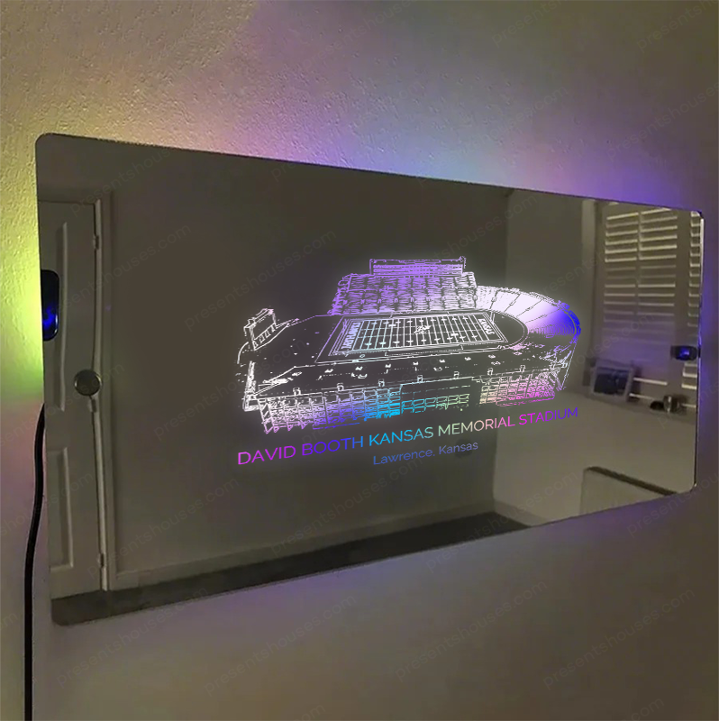 David Booth Kansas Memorial Stadium Mirror Light-Gifts For Sports Lovers