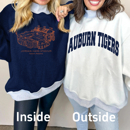 Jordan-Hare Stadium Game Day Mock Neck Reversible Sweatshirt