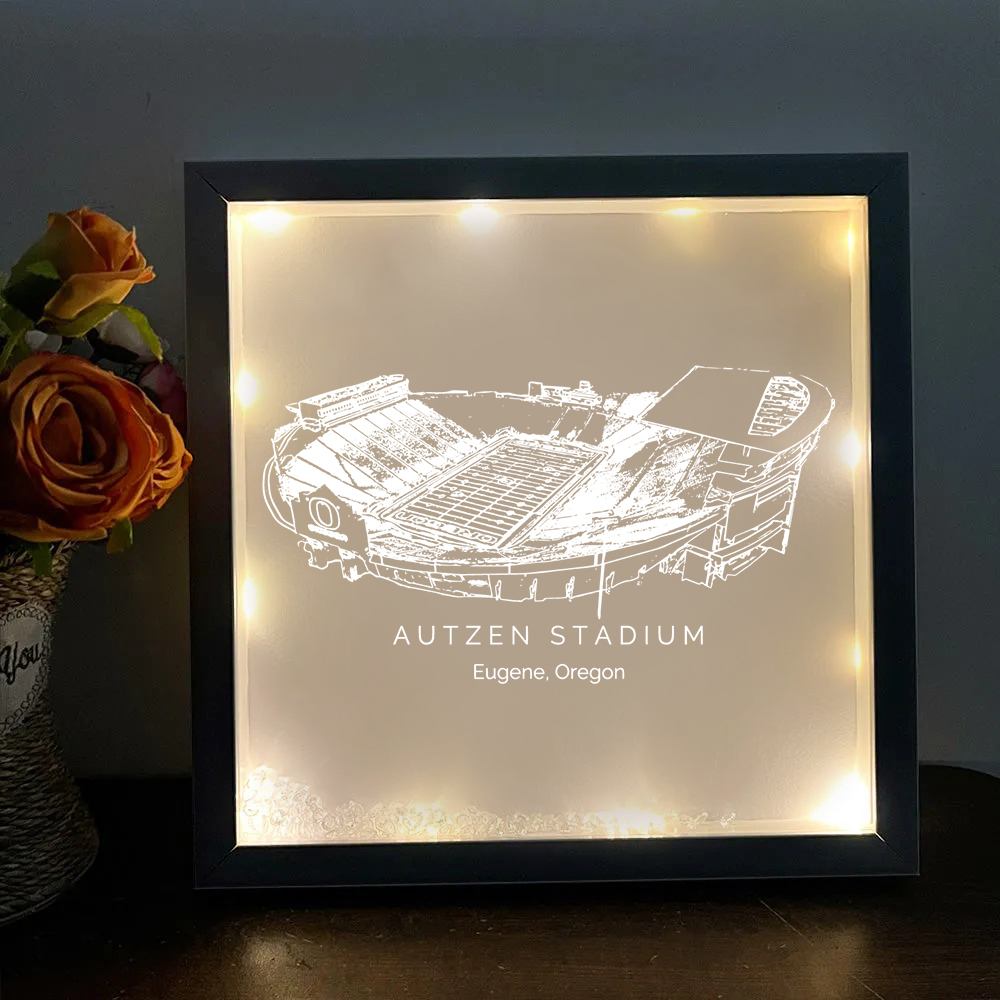 Autzen Stadium - Oregon Ducks football Light Frame Box