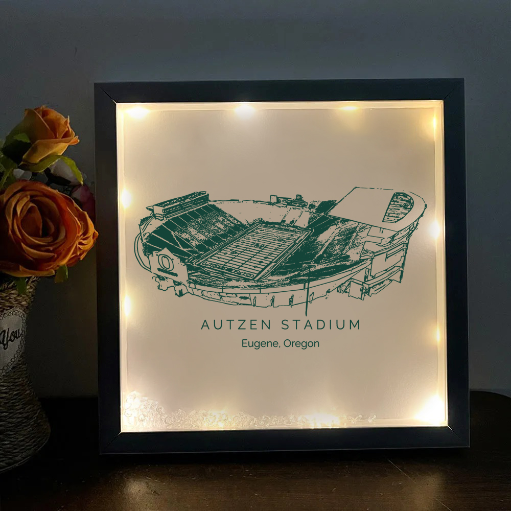 Autzen Stadium - Oregon Ducks football Light Frame Box