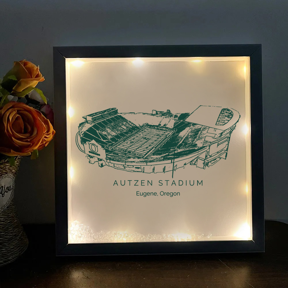 Autzen Stadium - Oregon Ducks football Light Frame Box