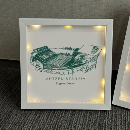 Autzen Stadium - Oregon Ducks football Light Frame Box