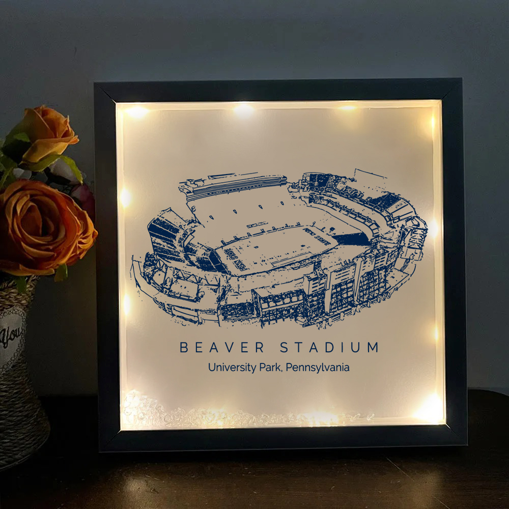 Beaver Stadium - Penn State Nittany Lions football Light Frame Box