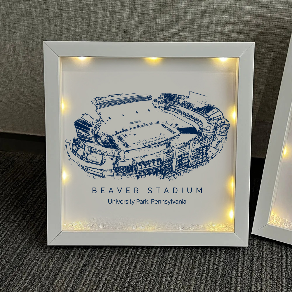 Beaver Stadium - Penn State Nittany Lions football Light Frame Box