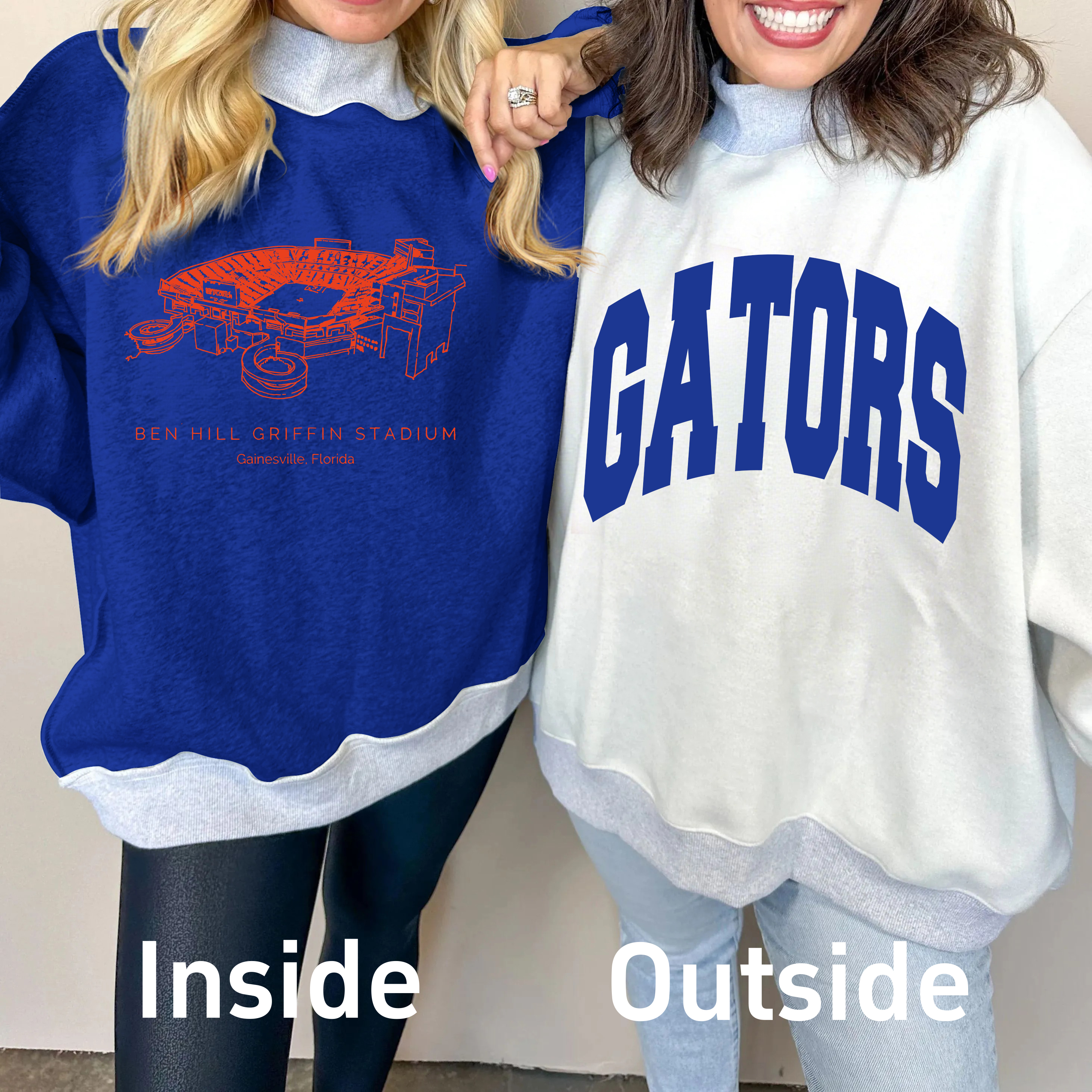 Ben Hill Griffin Stadium Game Day Mock Neck Reversible Sweatshirt