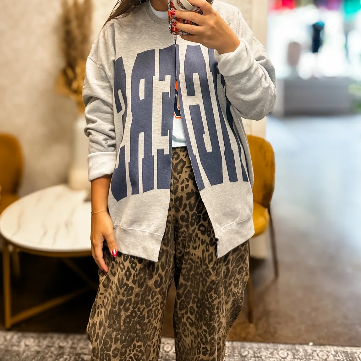 Custom Game Day Spirit Double-Print Sweatshirt