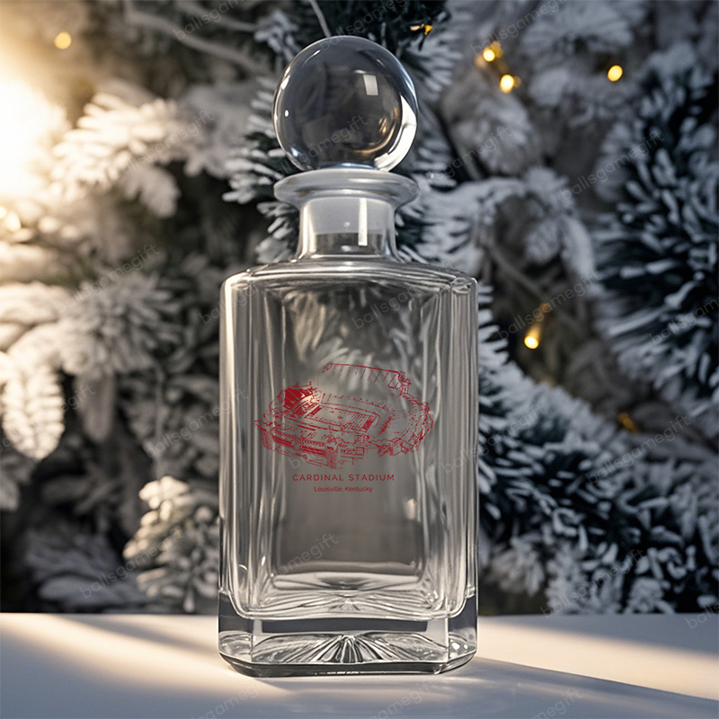 Cardinal Stadium- Louisville Cardinals football,Whiskey Bottles-Gifts For Sports Lovers