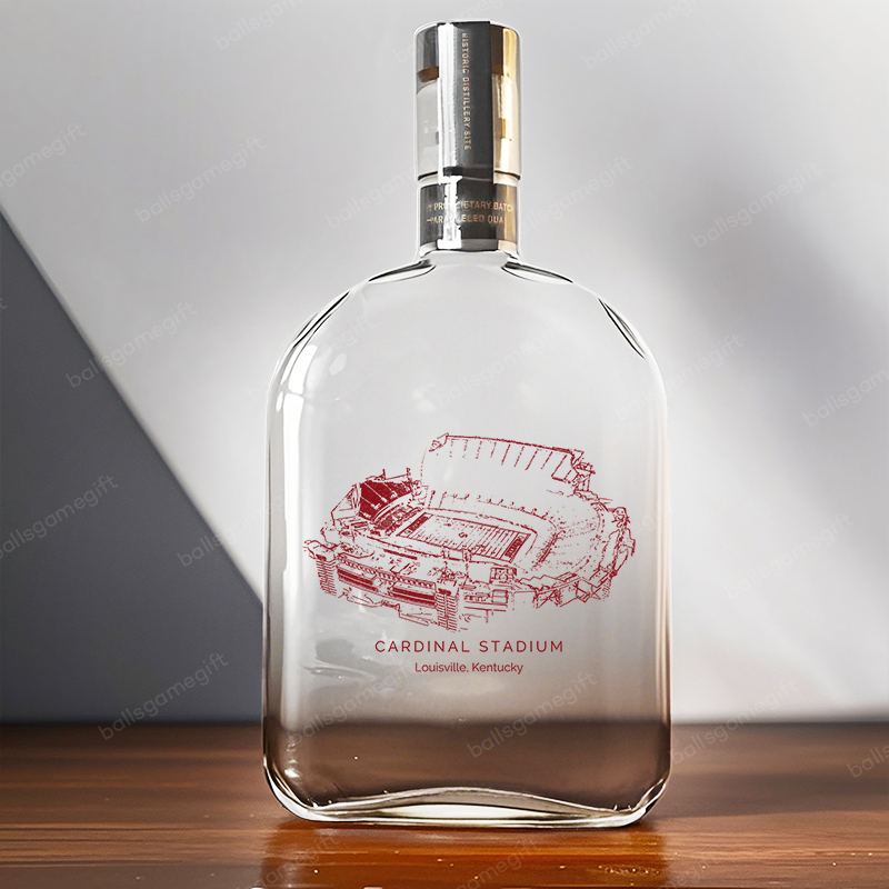 Cardinal Stadium- Louisville Cardinals football,Whiskey Bottles-Gifts 