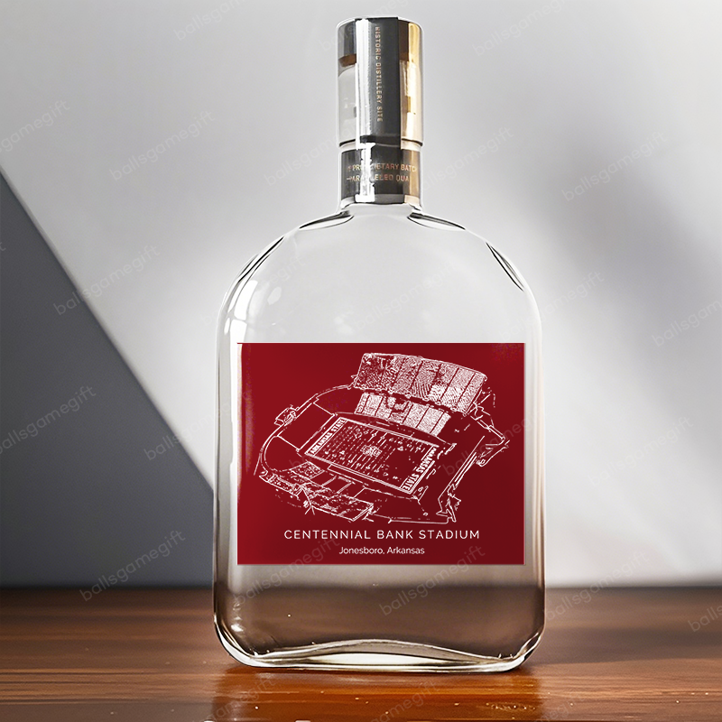 Centennial Bank Stadium- Arkansas State Red Wolves football,Whiskey Bottles-Gifts For Sports Lovers