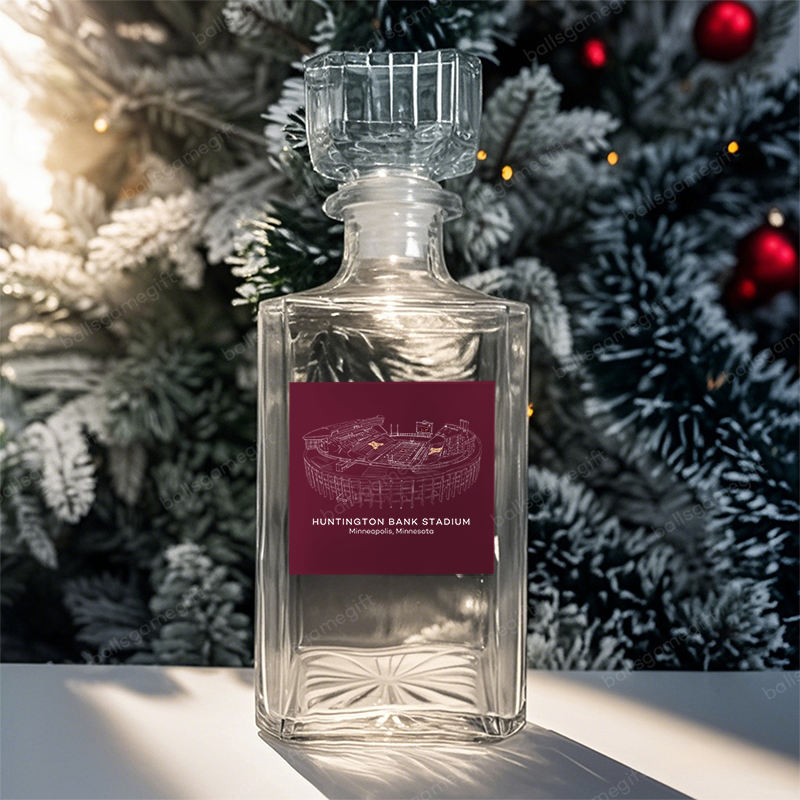 Huntington Bank Stadium-Minnesota Golden Gophers football, Boston Breakers,Whiskey Bottles-Gifts For Sports Lovers