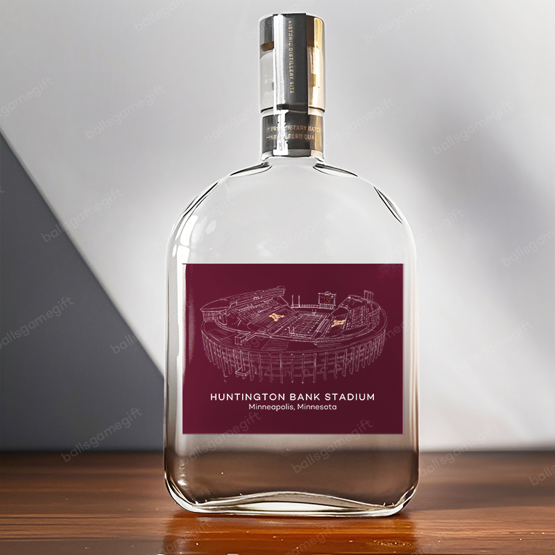 Huntington Bank Stadium-Minnesota Golden Gophers football, Boston Breakers,Whiskey Bottles-Gifts For Sports Lovers