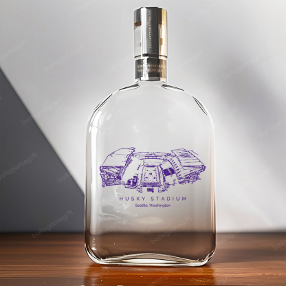 Husky Stadium-Washington Huskies football, Boston Breakers,Whiskey Bottles-Gifts For Sports Lovers