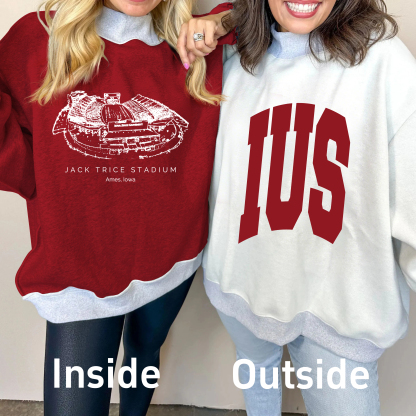 Jack Trice Stadium Game Day Mock Neck Reversible Sweatshirt