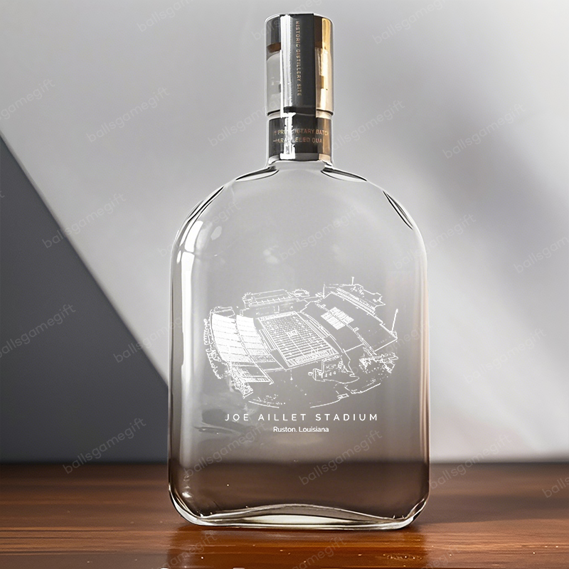 Joe Aillet Stadium-Louisiana Tech Bulldogs football,Whiskey Bottles-Gifts For Sports Lovers