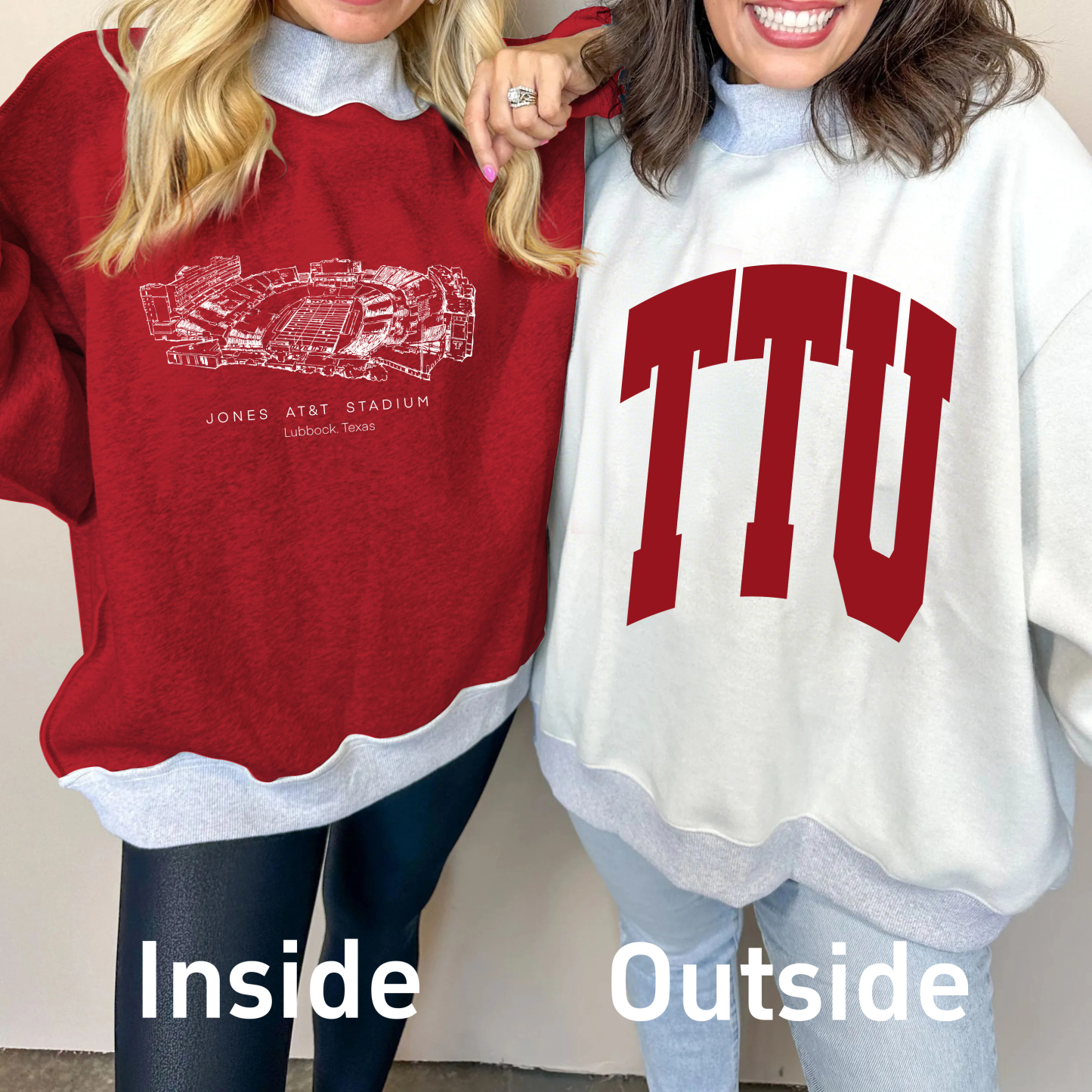 Jones AT&T Stadium Game Day Mock Neck Reversible Sweatshirt