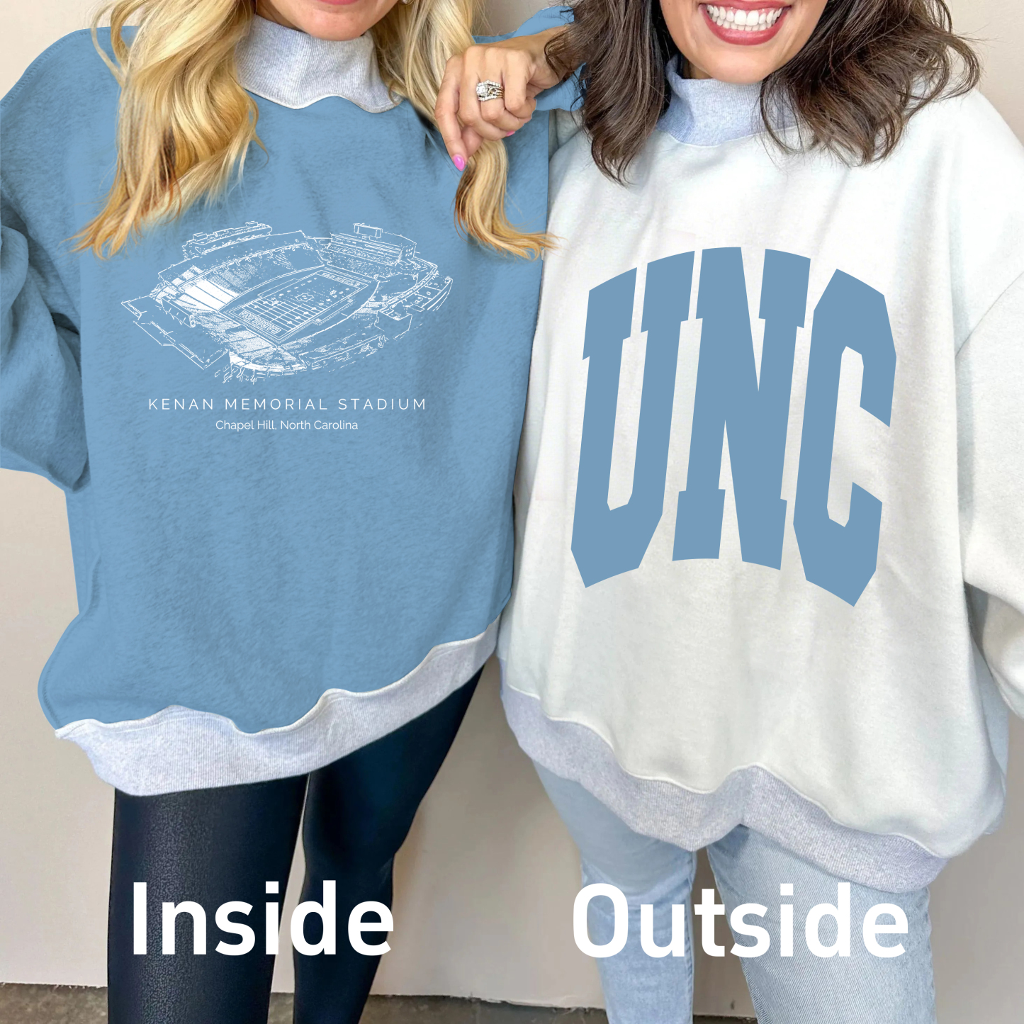 Kenan Memorial Stadium Game Day Mock Neck Reversible Sweatshirt