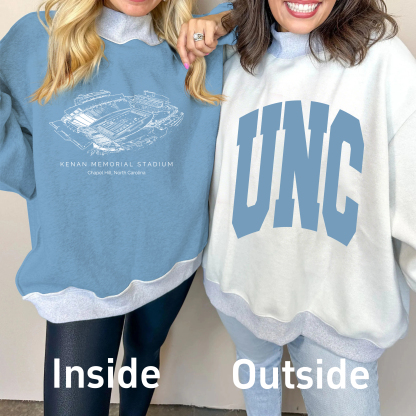 Kenan Memorial Stadium Game Day Mock Neck Reversible Sweatshirt