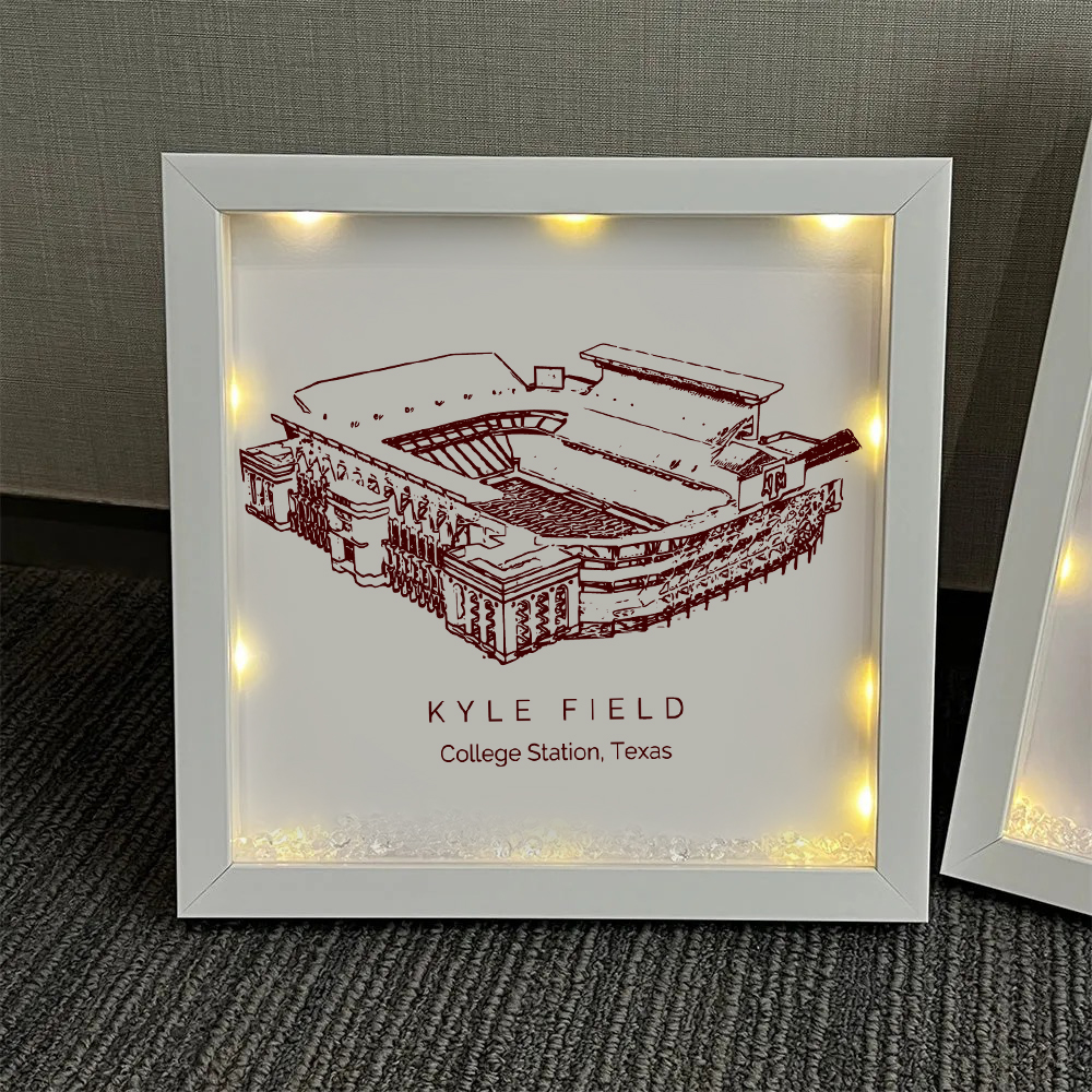 Kyle Field - Texas A&M Aggies football Light Frame Box