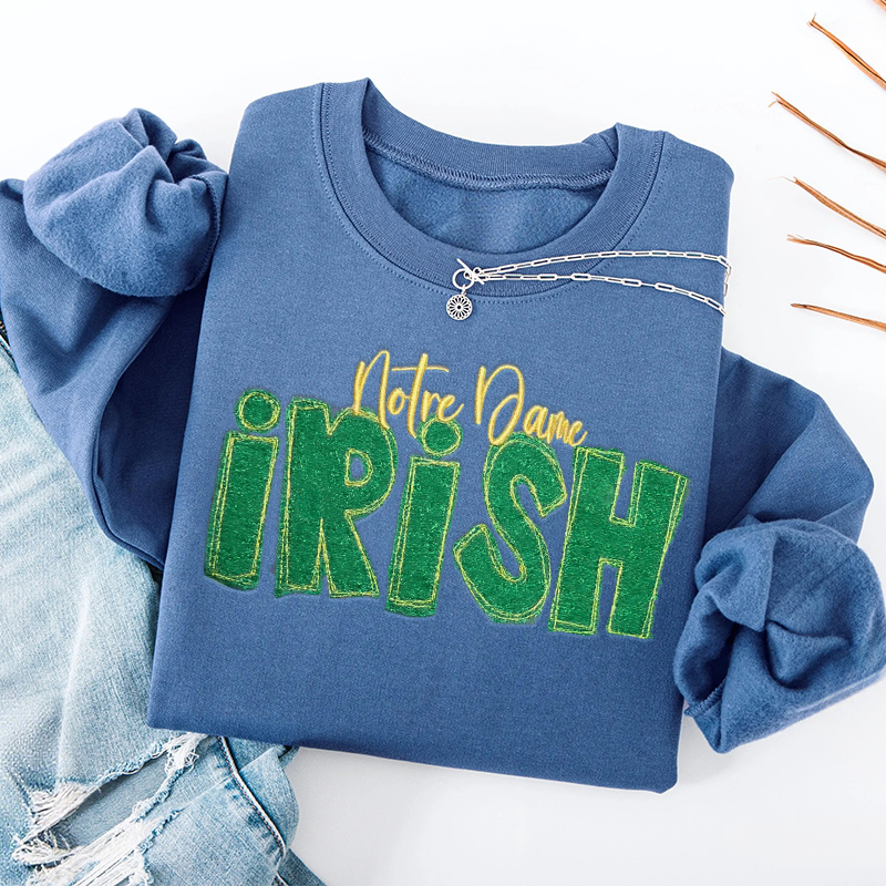 Custom Sequin Applique gameday sweatshirt