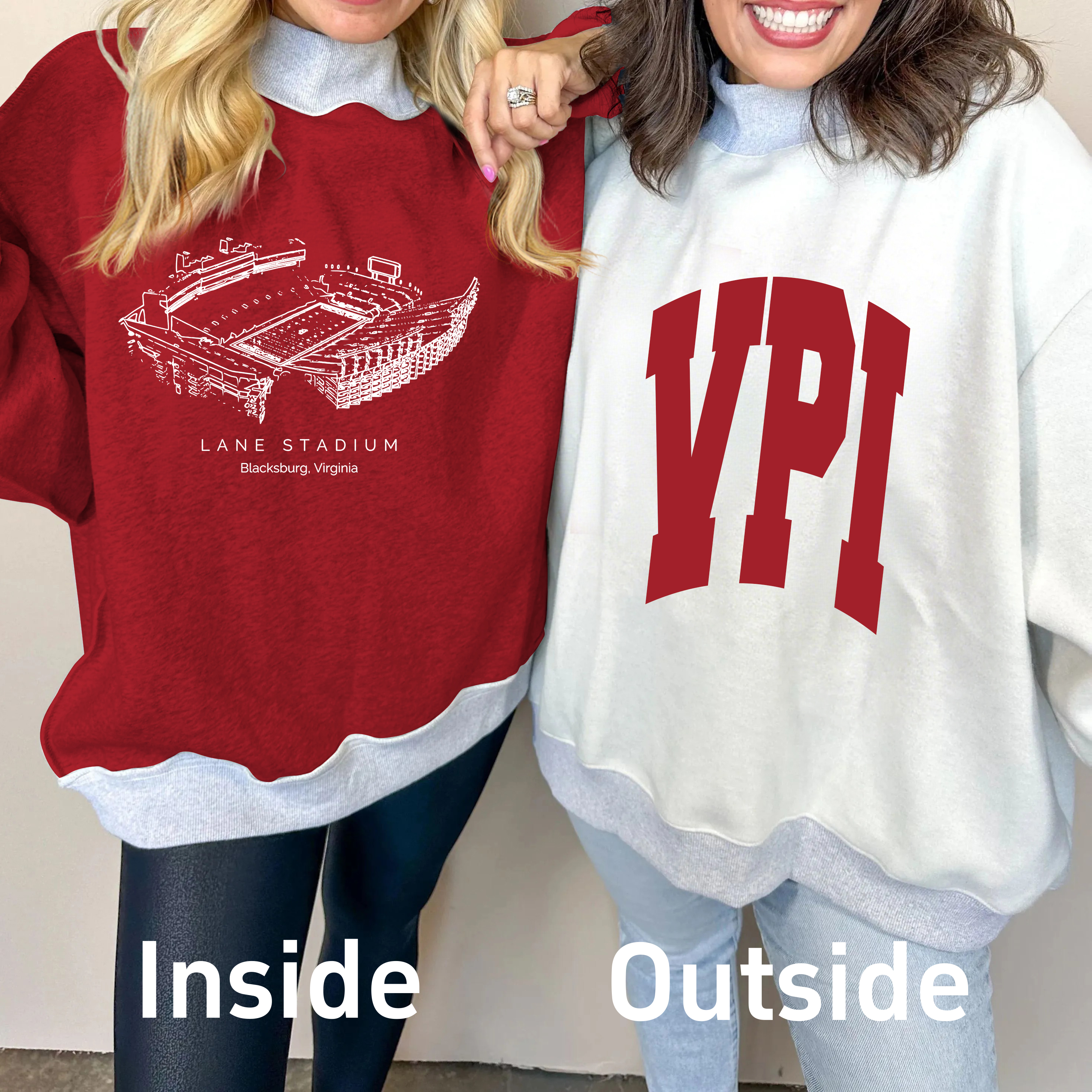 Lane Stadium Game Day Mock Neck Reversible Sweatshirt