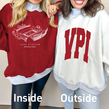 Lane Stadium Game Day Mock Neck Reversible Sweatshirt